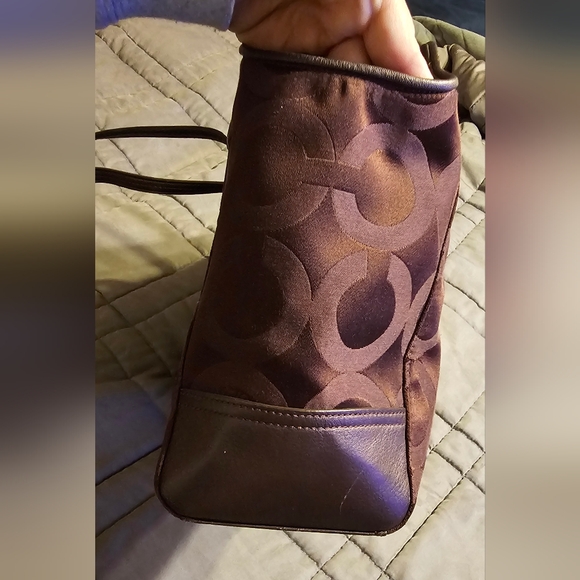 Coach Taylor Alexis Signature OP Art Tote Bag & wallet - Picture 10 of 16